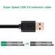 USB кабель подовжувач Ugreen USB 3.0 US129 (AM / AF штекер - гніздо, Чорний, 2м) - изображение 4