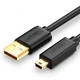 Кабель Mini USB Ugreen US132 для заряджання і передачі даних (Чорний, 2м) - зображення 1