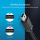 Mini USB OTG кабель-адаптер Ugreen US249 (Чорний, 12см) - изображение 6