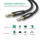 Аудіо кабель AUX 3.5 mm (miniJack) Ugreen AV112 (Чорний, 3м) - изображение 4