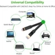 Патч-корд Ugreen NW106 прямий U/FTP (STP) мережевий кабель Ethernet Cat7 11262 (Чорний, 3м, Плоский) - изображение 4