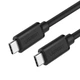 Кабель USB Type-C to Type-C Ugreen US286 з підтримкою PD QC 3.0 (Чорний, 0.5м) - изображение 3