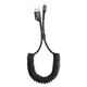Кабель Lightning Baseus Fish eye Spring Data USB-Lightning CALSR-01 (Чорний, 1м) - изображение 1