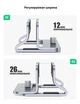 Універсальна вертикальна підставка для ноутбука Ugreen 20471 LP258 Aluminium (Сіра) - изображение 10