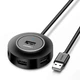 USB хаб/концентратор/розгалужувач Ugreen на 4 USB 2.0 порти CR106 (Чорний) - изображение 1