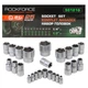 Набор головок комбинированный 1/4'' , 1/2'' , 25пр. (6гр.) RockForce RF-50121G - изображение 5