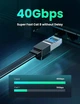 Високошвидкісний інтернет-кабель Ugreen Cat8 40gbps RJ45 40173 (Чорний, 5м) - изображение 4