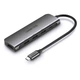 Багатопортовий хаб Ugreen CM136 5-in-1 HUB Adapter 50209 (Сірий, Type-C to 3xUSB 3.0/PD/4K HDMI) - изображение 2
