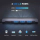 Багатопортовий хаб Ugreen CM136 5-in-1 HUB Adapter 50209 (Сірий, Type-C to 3xUSB 3.0/PD/4K HDMI) - изображение 5