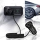 FM трансмітер модулятор Baseus S-16 Bluetooth FM Launcher 2 USB CCTM-E01 (Чорний) - зображення 5