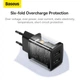 Універсальний зарядний пристрій Baseus Compact Charger 2U 10.5 W CCXJ010201 (Чорний) - изображение 6
