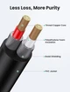 Аудіокабель 3.5 mm to 2RCA стерео розгалужувач Ugreen AV116 10590 (Чорний, 3м) - изображение 5