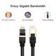 Патч-корд Ugreen NW107 прямий UTP мережевий кабель Ethernet Cat7 з RJ 45 (Чорний, 15м) - изображение 5