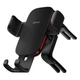 Автотримач для телефону Baseus Metal Age II Gravity Car Mount (Round Air Outlet Version) SUJS030001 (Чорний) - изображение 1