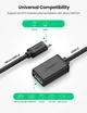 Micro USB OTG кабель-адаптер Ugreen US133 10396 (Чорний, 12см) - зображення 6