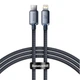 Кабель Baseus Crystal Shine PD 20W USB-C to Lightning CAJY000201 (Сірий, 1.2м) - изображение 1