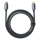 Кабель Baseus Crystal Shine PD 20W USB-C to Lightning CAJY000201 (Сірий, 1.2м) - изображение 2