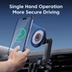 Автотримач для телефону магнітний Essager EZJCX-GY01A-Z з бездротовою зарядкою (Чорний) - изображение 4