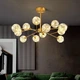 Люстра со встроенными светодиодами на 12 плафонов | Line F | Арт. AOC19/12 AB LED - изображение 1