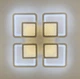 Люстра LED на 4+4 квадрати у білому кольорі Line.FA 2727/4 RGB WH - зображення 4