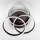 LED світильник coffee на 3 кільця з хромованою смужкою d30 см Line.FA 55063/3С RGB CF+CR - зображення 8
