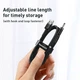 Кабель Baseus Cafule Cable USB 2.0 DC 3.5 mm 2A CADKLF-G1 (Чорний/Сірий, 1м) - изображение 8