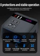 Автомобільний інвертор EAFC In-Car Inverter 150W 220V CN EU (Чорний) - изображение 9