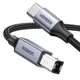Кабель Ugreen USB Type C на USB Type B 2.0 US370 80807 (Чорний, 2м) - зображення 1