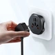 Адаптер для розетки ESSAGER global universal adapter EU male to world female Black (ECTZH-YCB01-Z) - изображение 4