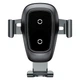 Автотримач для телефону з бездротовою зарядкою Baseus Metal Gravity Car Mount WXYL-B0A (Чорний) - зображення 2