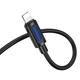 Аудіокабель BOROFONE BL20 True sound silicone digital audio conversion cable iP Black (6941991114397) - изображение 3