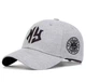 Кепка бейсболка New York NY с вышивкой мужская женская регулируется unisex серая (131325) - изображение 1