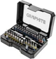 Біти GRAPHITE, набір 60шт, магнітні подовжувачі 2шт, SL,PH,PZ,H,TX,TT, 25мм, кейс - изображение 1