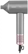 Фен Ardesto Pink Touch, 1600Вт, 2 швидкості, 3темп.режими, іонізація, дифузор, магнітні насадки, сірий+рожевий - изображение 1