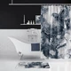 Шторка для ванної кімнати Premium дизайн Black Smoke Tropic 180x200 см - зображення 1