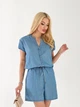 Жіночий джинсовий комбінезон з куліскою Uaclothes M Синій (like33448-136611352) - зображення 4