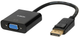 Adapter iBox Display Port to VGA Black (IADPVGA) - obraz 1
