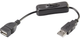 Adapter Renkforce RF-3322982 USB-A 0.25 m Black (RF-3322982) - obraz 1