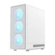 Корпус GameMax Storm 2 aw, White, без бп, Midi Tower, atx / Micro atx / Mini-ITX, 1xType-C / 1xUSB 3.0 / 1xUSB 2.0, макс. cpu - 155 мм / vga - 330 мм, 6x120 мм Blue led, боковая панель из закаленного стекла, хаб Fan x6 - изображение 3