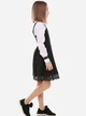 Подростковый сарафан для девочки Sofia Shelest Мередит С00655 140 см Черный (ROZ6400161896) - изображение 3