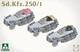 Збірна модель 1/35 Бронетранспортер Sd.Kfz.250/1 Takom 2184 - изображение 4