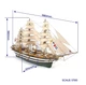 Збірна дерев'яна модель 1/100 Італійське парусне судно "Amerigo Vespucci" OcCre 15006 - изображение 6
