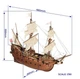 Збірна дерев'яна модель 1/90 Галеон "San Martin" OcCre 13601 - изображение 7