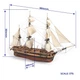 Збірна дерев'яна модель 1/75 Корабель HMS "Erebus" OcCre 12009 - изображение 7