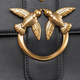 Torebka crossbody damska skórzana Pinko Love One 100053A0F1-Z99Q Czarna - obraz 5