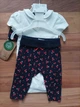 Костюм боди, лосины и повязка для девочки C&A 84803-210265 062 см (2-3 months) Комбинированный - изображение 2