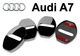 Накладка (заглушка) замка дверей Audi A7 (4 двери) Черные - изображение 1
