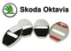 Накладка (заглушка) замка дверей Skoda Oktavia (4 двери) Хром - изображение 1
