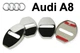Накладка (заглушка) замка дверей Audi A8 (4 двері) Хром - зображення 1