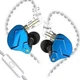 KZ ZSN PRO X Blue (With Mic) – Гибридные наушники с детализированным звуком - изображение 1
